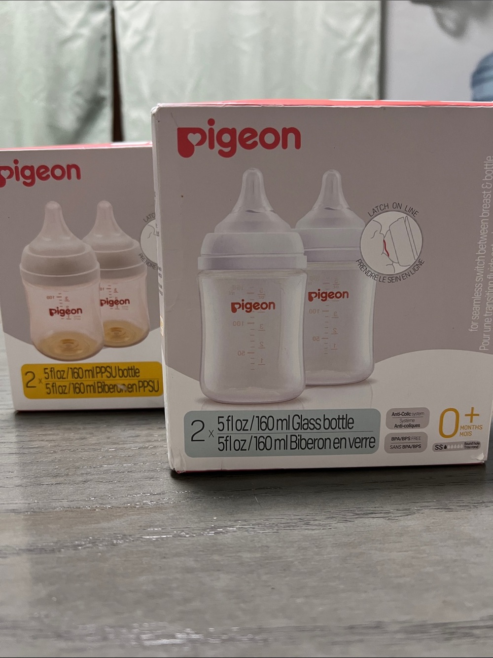 Pigeon PPSU Nursing Wide Neck Anti-Colic Baby Bottle - 0+ months (2-Pack)